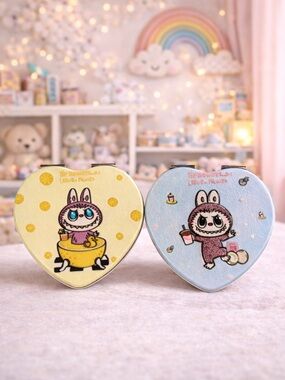 🎂Labubu Compact Heart Mirror (1)